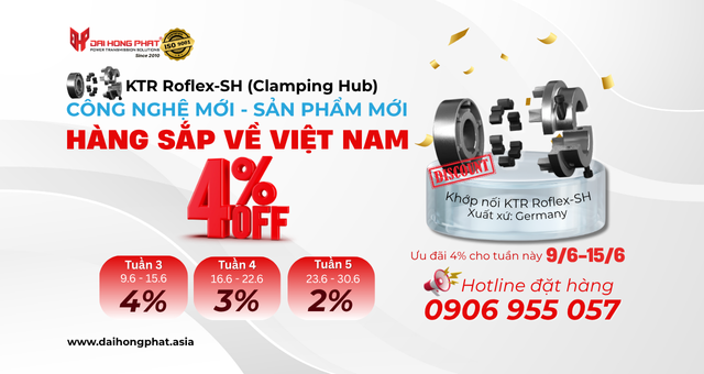 Nhanh tay đặt khớp nối KTR ROFLEX-SH - Ưu đãi 4% cho tuần này